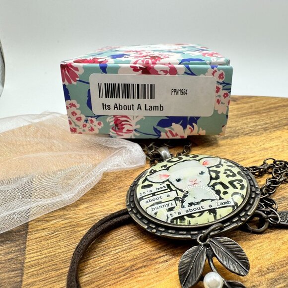 Plunder Design "It's About A Lamb" Necklace Unique Lamb Pendant & Chain - Picture 6 of 6